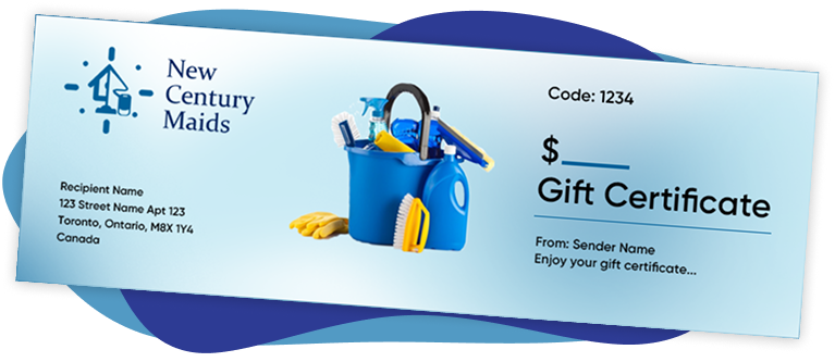 New Century Maids home cleaning gift certificate