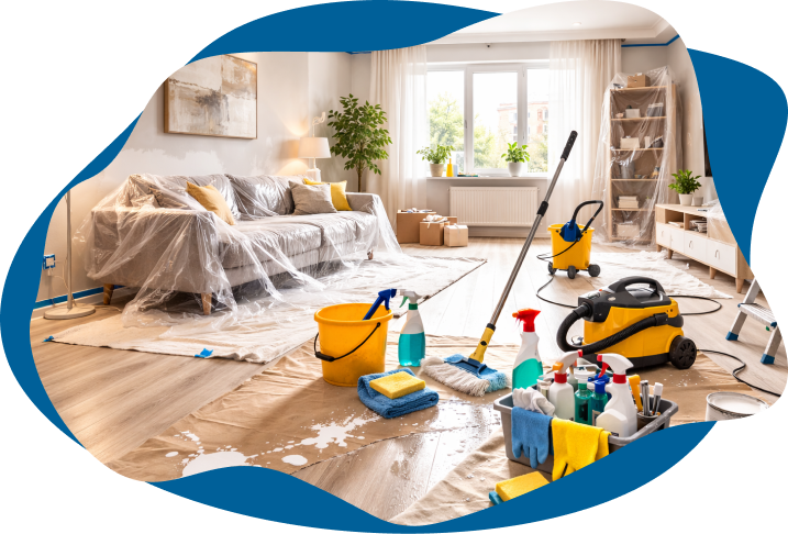 Post-renovation cleanup and cleaning services
